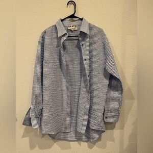 Skatie Venice striped oversized button up